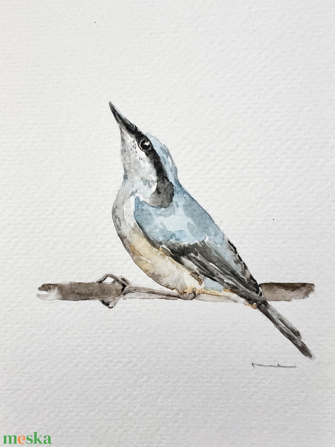 Eredeti akvarell madaras festmény - művészet - festmény - akvarell - Meska.hu