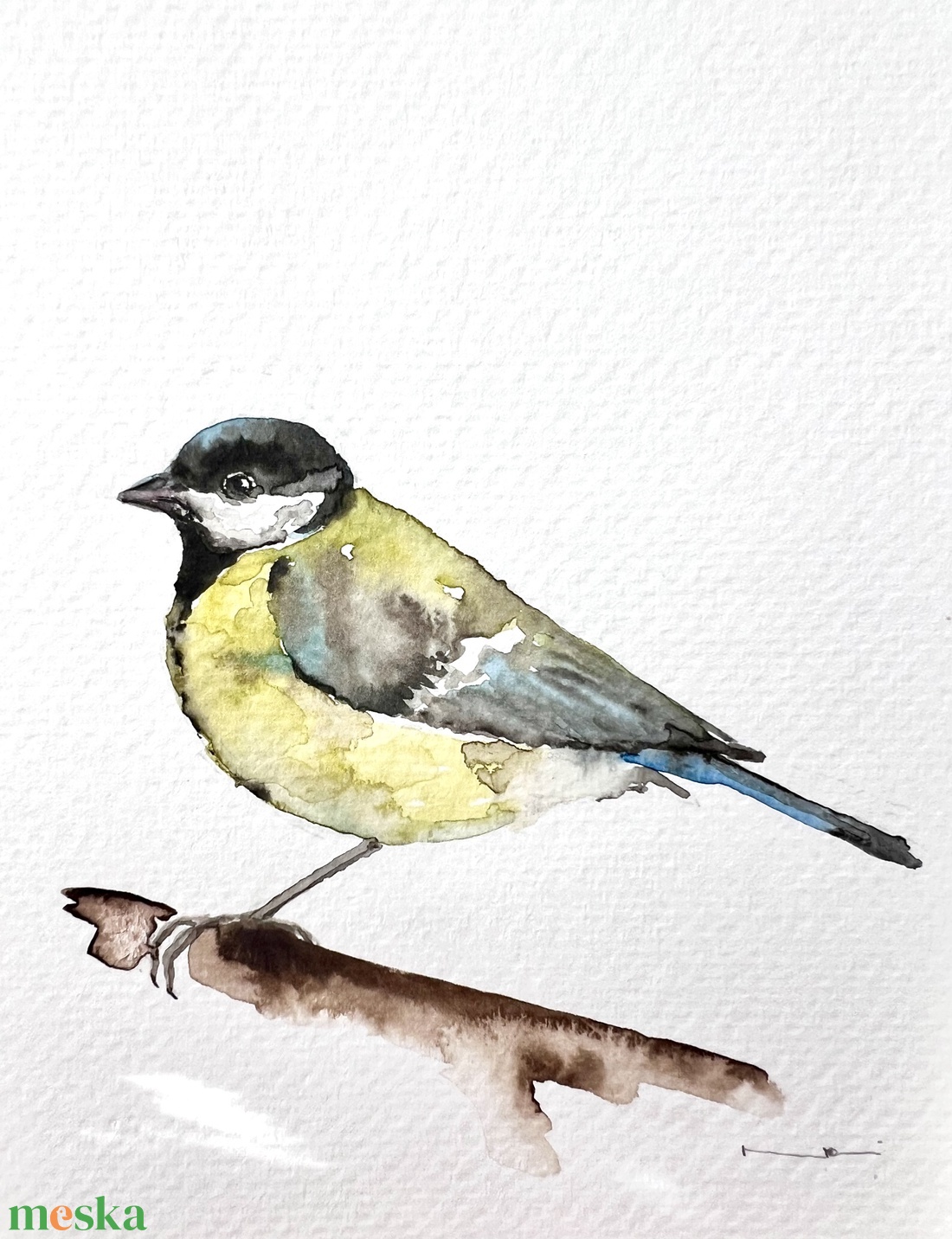 Eredeti akvarell madaras festmény - művészet - festmény - akvarell - Meska.hu