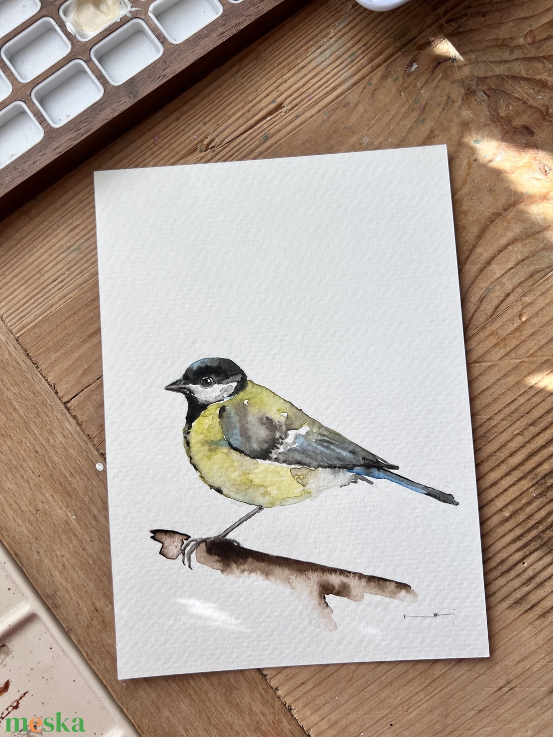 Eredeti akvarell madaras festmény - művészet - festmény - akvarell - Meska.hu