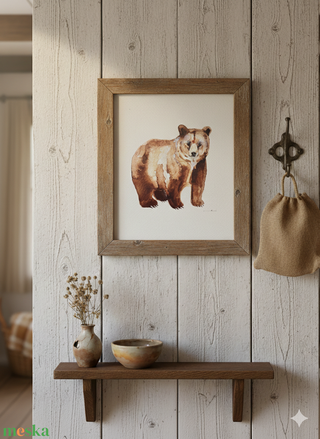 Eredeti akvarell mackó festmény - művészet - festmény - akvarell - Meska.hu