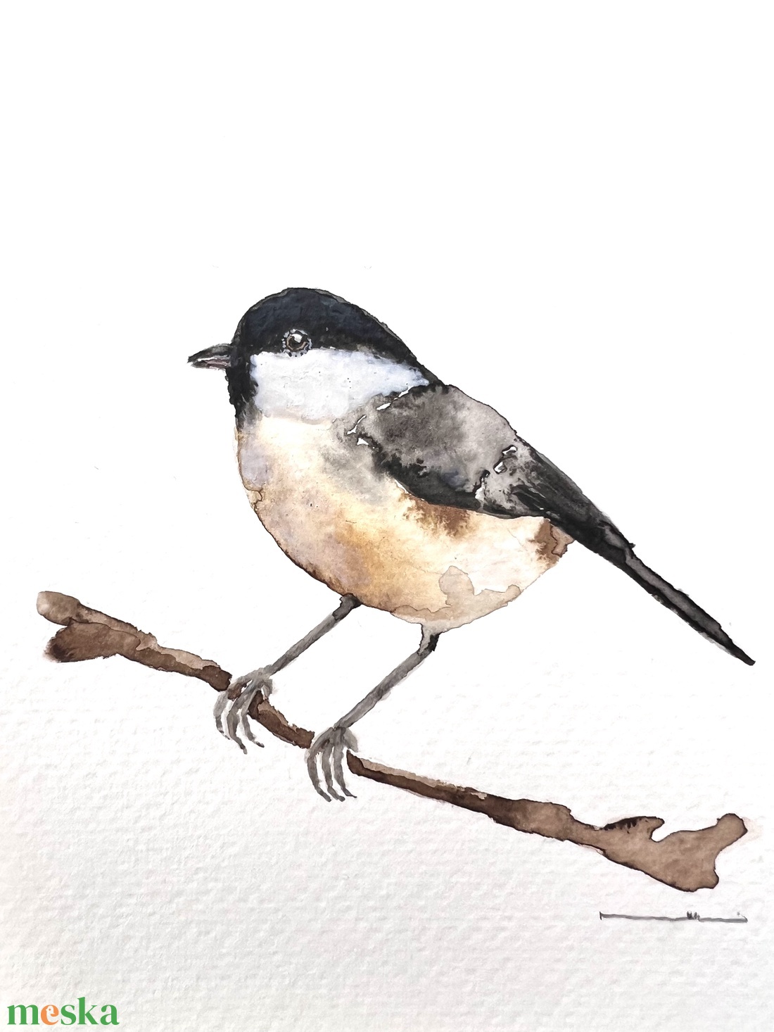 Eredeti akvarell madaras festmény - művészet - festmény - akvarell - Meska.hu