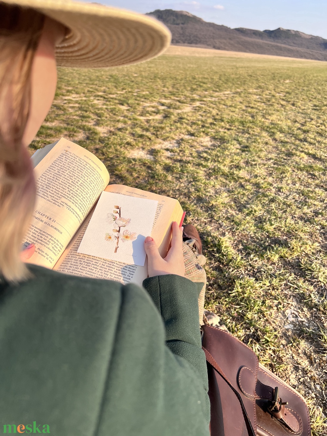 Eredeti akvarell mandulavirág  festmény - művészet - festmény - akvarell - Meska.hu