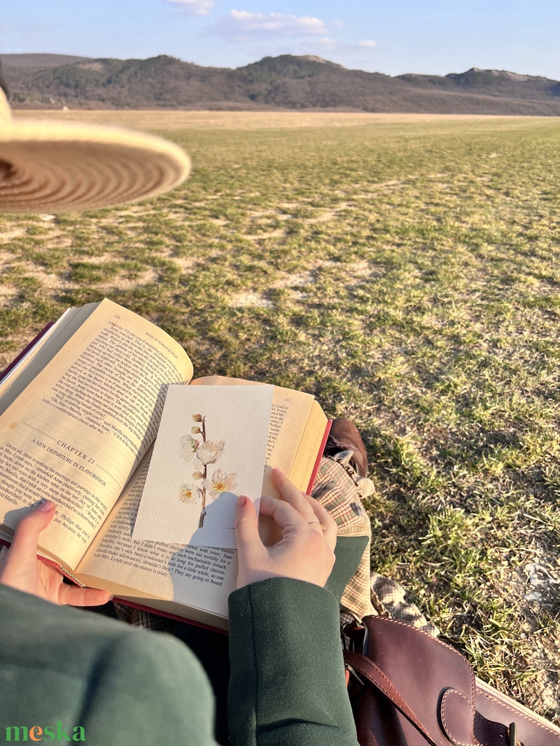 Eredeti akvarell mandulavirág  festmény - művészet - festmény - akvarell - Meska.hu