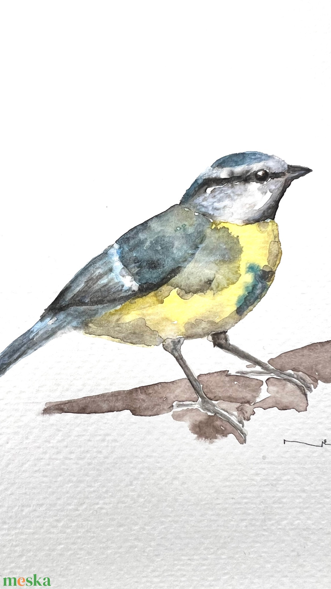 Eredeti akvarell madaras festmény - művészet - festmény - akvarell - Meska.hu
