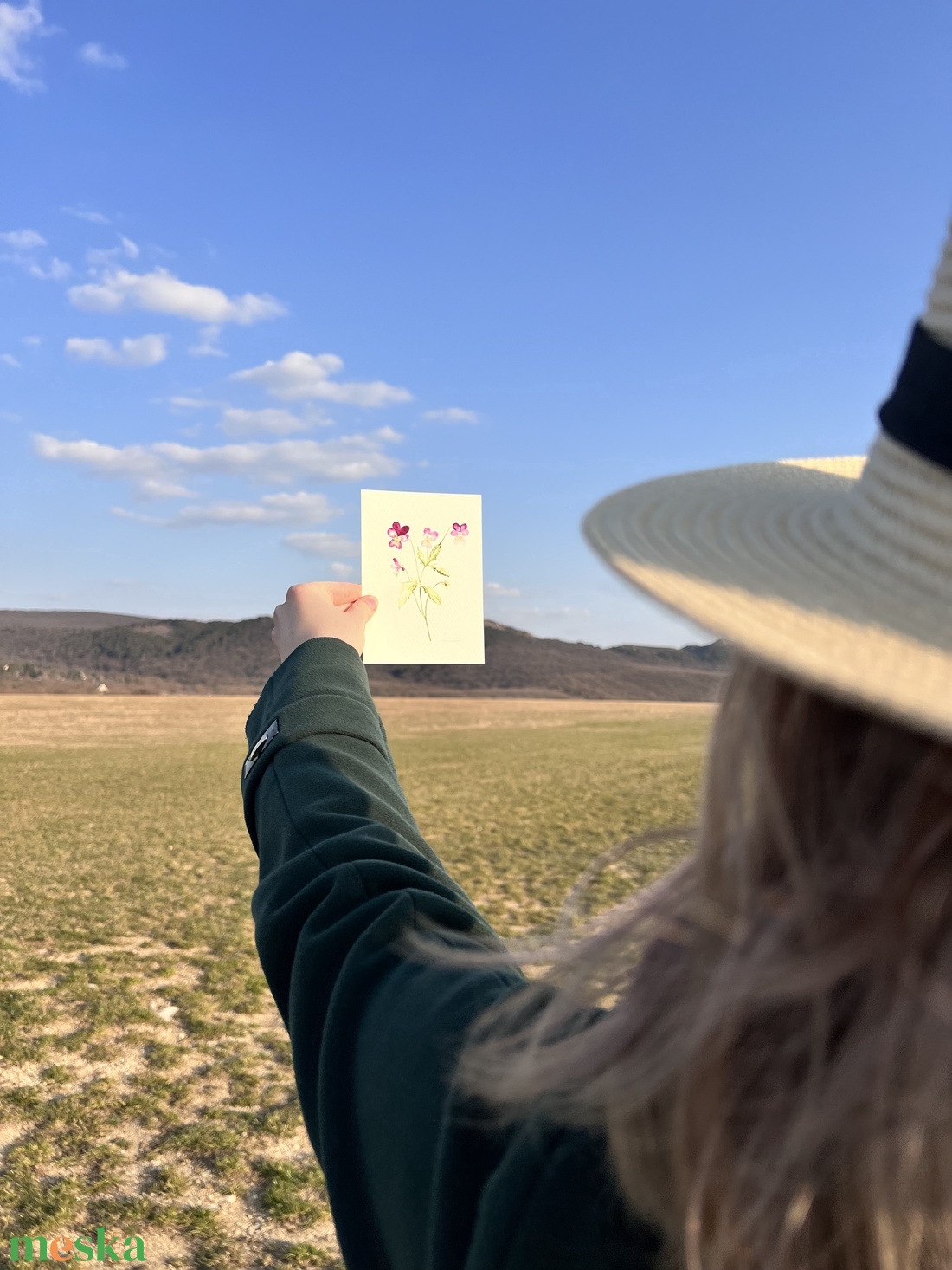 Eredeti akvarell árvácska virágos festmény - művészet - festmény - akvarell - Meska.hu