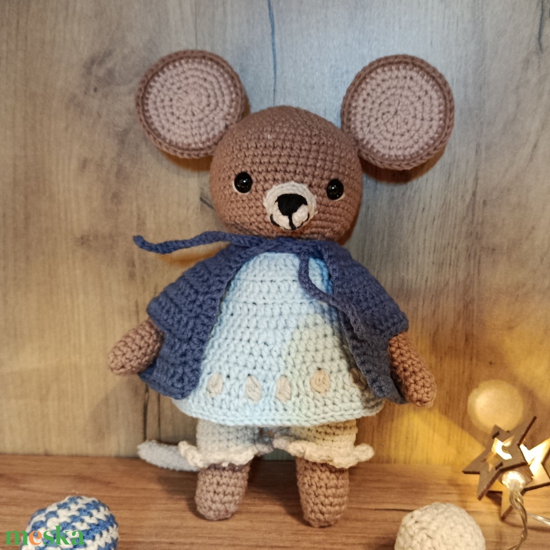 Öltöztethető horgolt kisegér - játék & sport - plüssállat & játékfigura - egér - Meska.hu