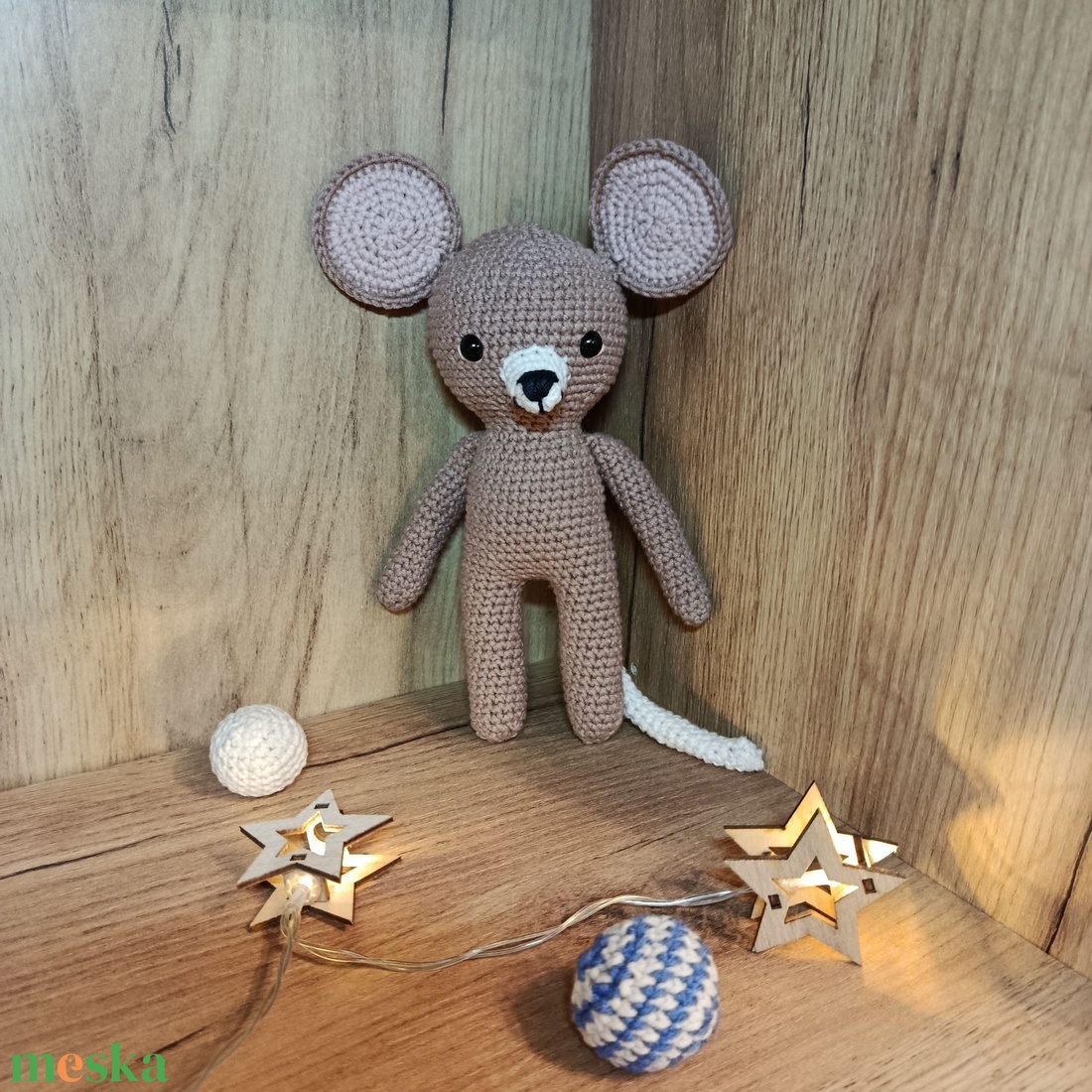 Öltöztethető horgolt kisegér - játék & sport - plüssállat & játékfigura - egér - Meska.hu