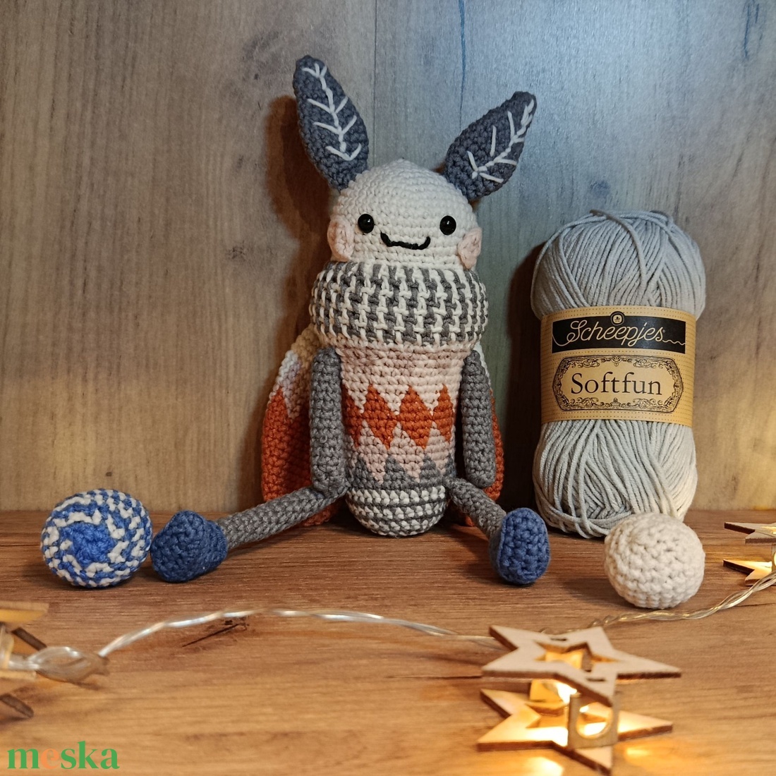 Horgolt Könyvmoly - játék & sport - plüssállat & játékfigura - más figura - Meska.hu