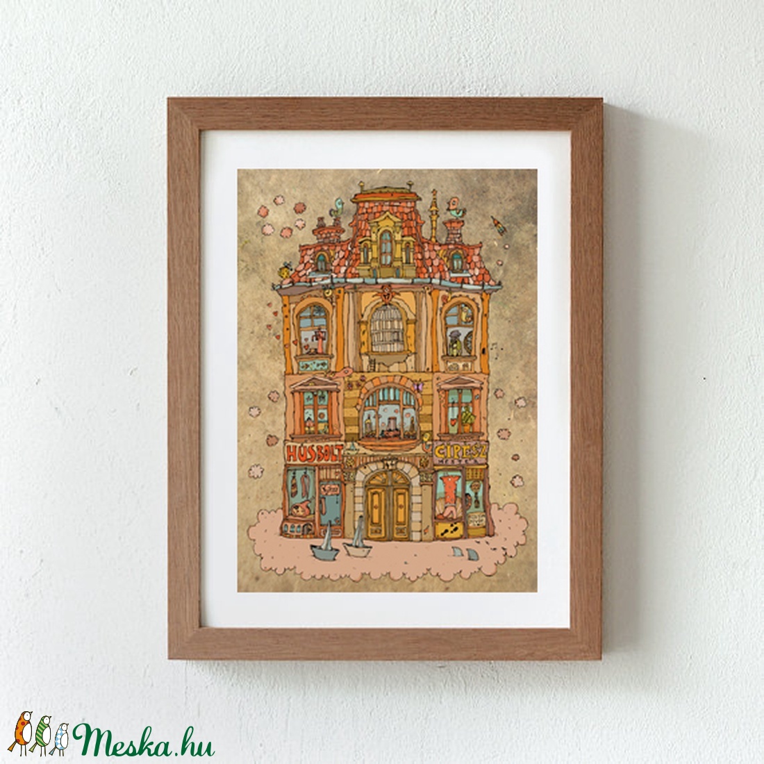 Madarak háza - számozott művészi nyomat, print, saját grafikámról, A5 méretben - művészet - Meska.hu Madarak háza - számozott művészi nyomat, print, saját grafikámról, A5 méretben - művészet - Meska.hu