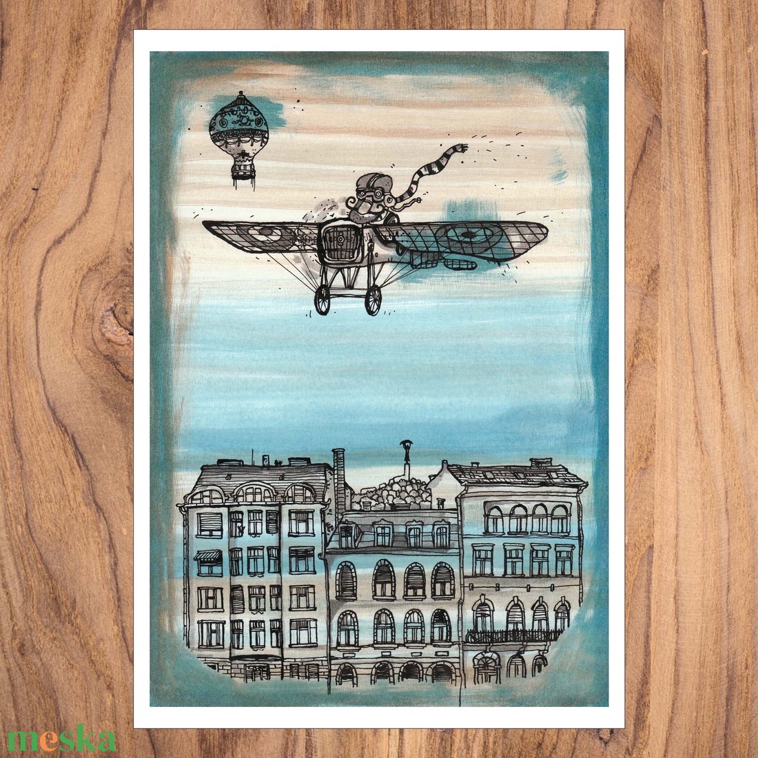 Repülő Budapest felett - számozott művészi nyomat, print, saját grafikámról, A4 méretben - művészet - grafika & illusztráció - egyéb rajzok - Meska.hu Repülő Budapest felett - számozott művészi nyomat, print, saját grafikámról, A4 méretben - művészet - grafika & illusztráció - egyéb rajzok - Meska.hu