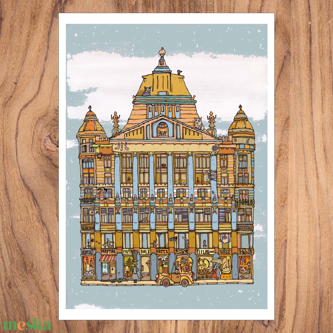 Anker Palota - számozott illusztráció, print saját grafikámról, A4 méretben - otthon & életmód - dekoráció - kép & falikép - kép & falikép - Meska.hu Anker Palota - számozott illusztráció, print saját grafikámról, A4 méretben - otthon & életmód - dekoráció - kép & falikép - kép & falikép - Meska.hu