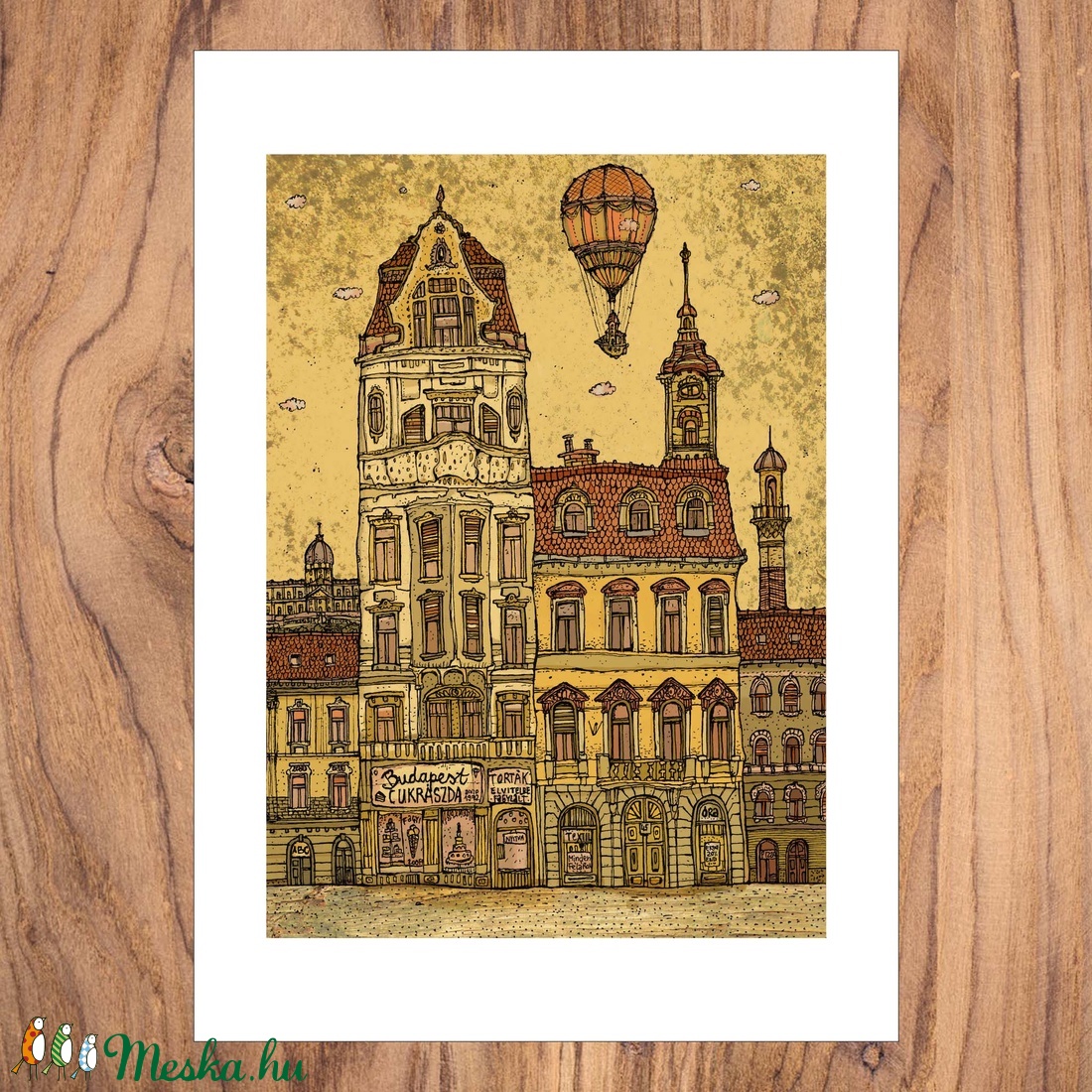 Budapest Cukrászda - számozott művészi nyomat, print, A5 méretben - művészet - Meska.hu Budapest Cukrászda - számozott művészi nyomat, print, A5 méretben - művészet - Meska.hu