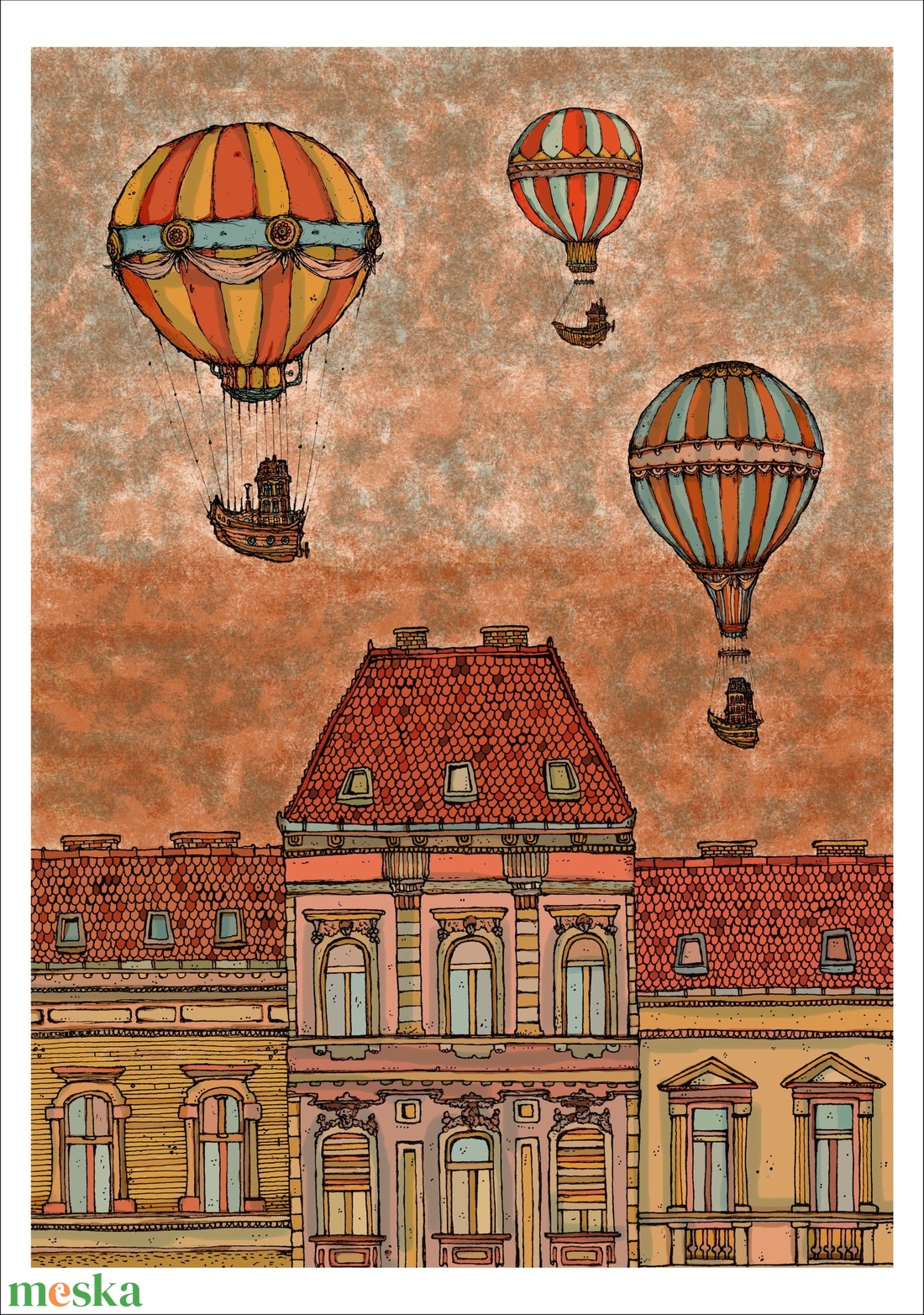 Léghajók Budapest felett - számozott művészi nyomat, print, saját grafikámról, A4 méretben - otthon & életmód - dekoráció - kép & falikép - kép & falikép - Meska.hu Léghajók Budapest felett - számozott művészi nyomat, print, saját grafikámról, A4 méretben - otthon & életmód - dekoráció - kép & falikép - kép & falikép - Meska.hu