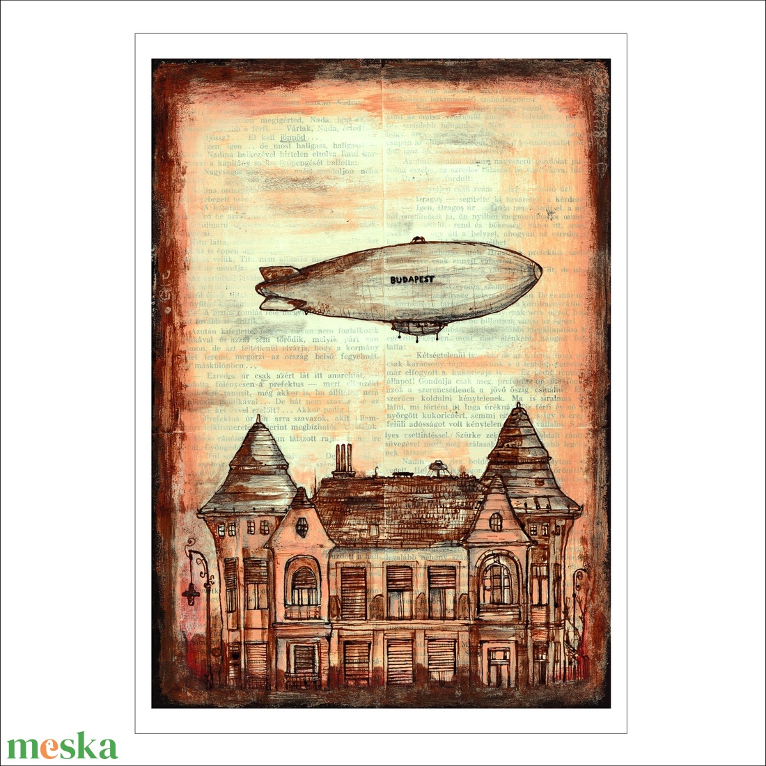 Zeppelin - számozott művészi nyomat, print, saját grafikámról, A4 - otthon & életmód - dekoráció - kép & falikép - kép & falikép - Meska.hu Zeppelin - számozott művészi nyomat, print, saját grafikámról, A4 - otthon & életmód - dekoráció - kép & falikép - kép & falikép - Meska.hu
