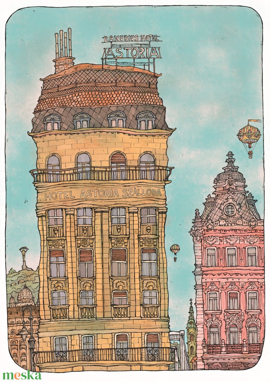 Astoria - szignózott művészi nyomat, A4 - művészet - grafika & illusztráció - művészi nyomat - Meska.hu Astoria - szignózott művészi nyomat, A4 - művészet - grafika & illusztráció - művészi nyomat - Meska.hu