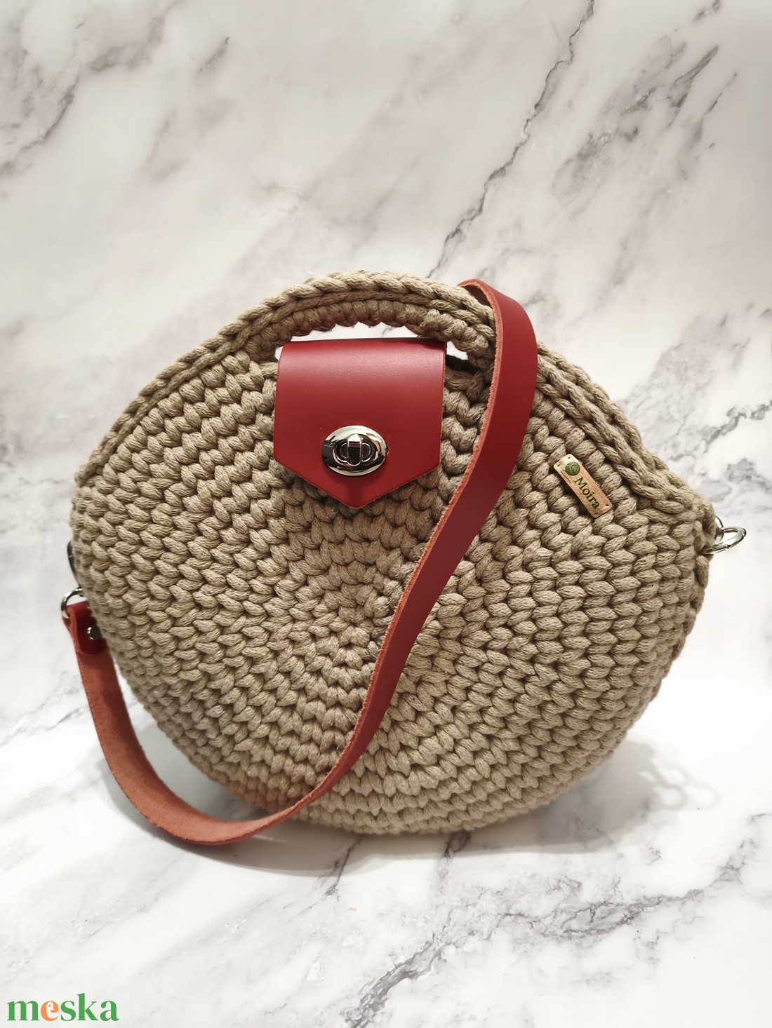 Horgolt körtáska - táska & tok - variálható táska - Meska.hu