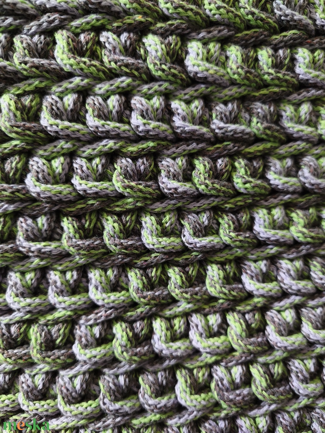 Horgolt válltáska - Tihany színben (limitált) - táska & tok - kézitáska & válltáska - válltáska - Meska.hu