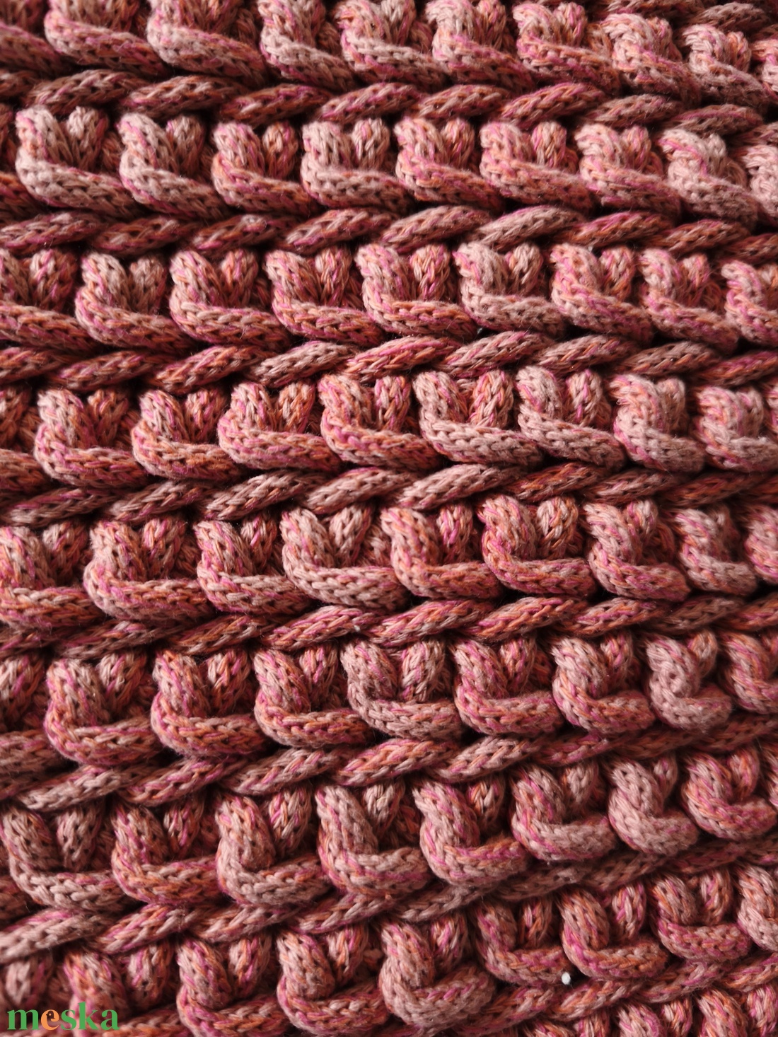 Horgolt válltáska - limitált Splendid Potpourri rózsa színben - táska & tok - kézitáska & válltáska - válltáska - Meska.hu