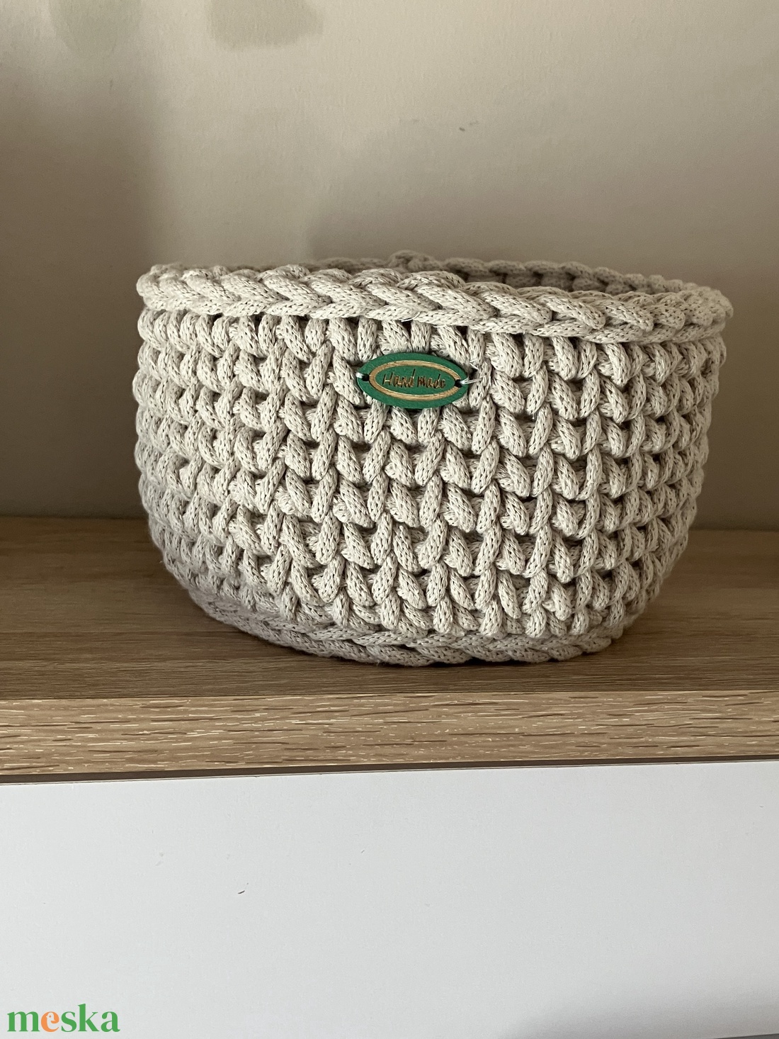 Kézzel horgolt tároló  - otthon & életmód - tárolás & rendszerezés - doboz - Meska.hu