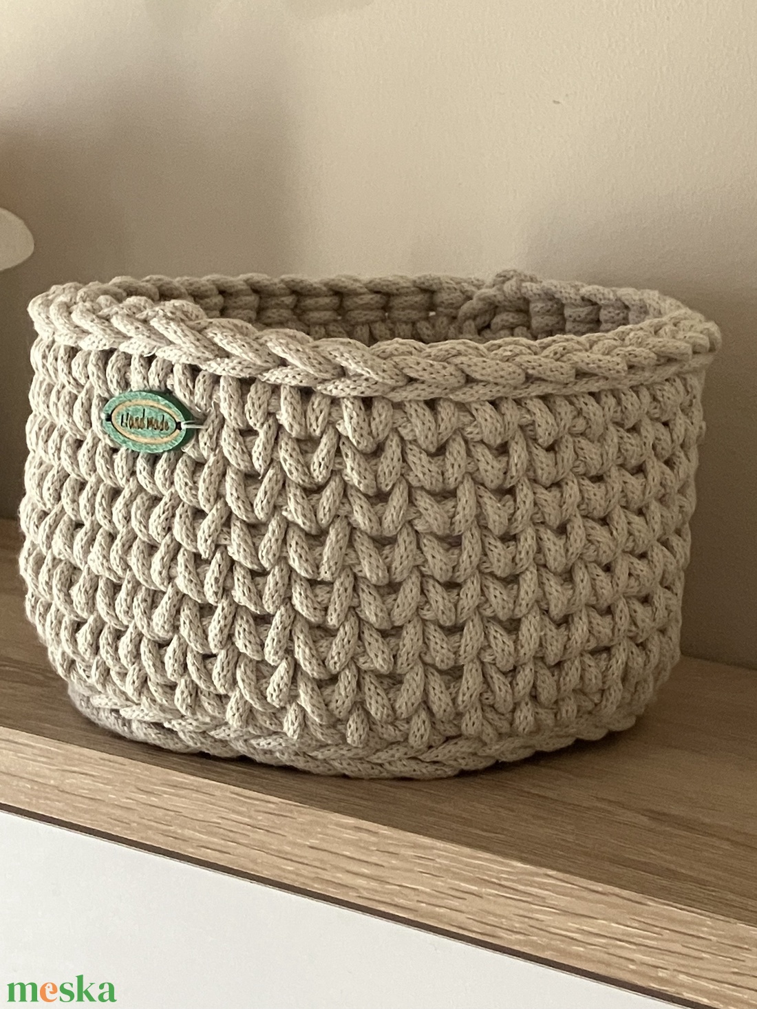 Kézzel horgolt tároló  - otthon & életmód - tárolás & rendszerezés - doboz - Meska.hu