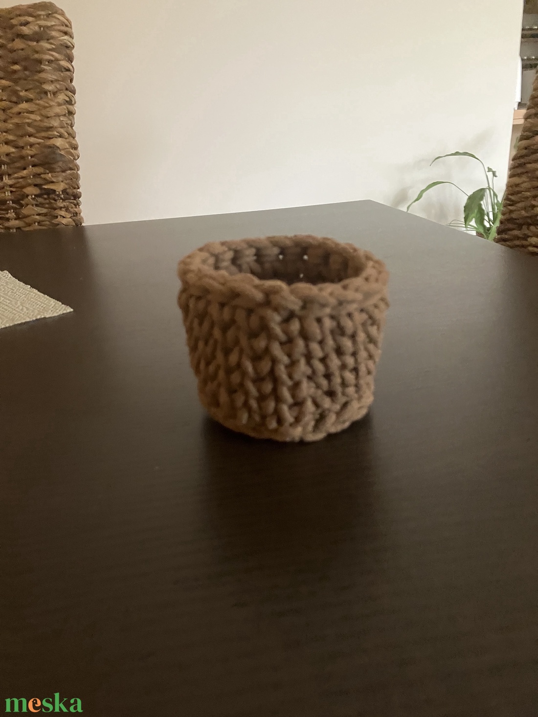 Horgolt tároló - otthon & életmód - dekoráció - asztal és polc dekoráció - asztaldísz - Meska.hu