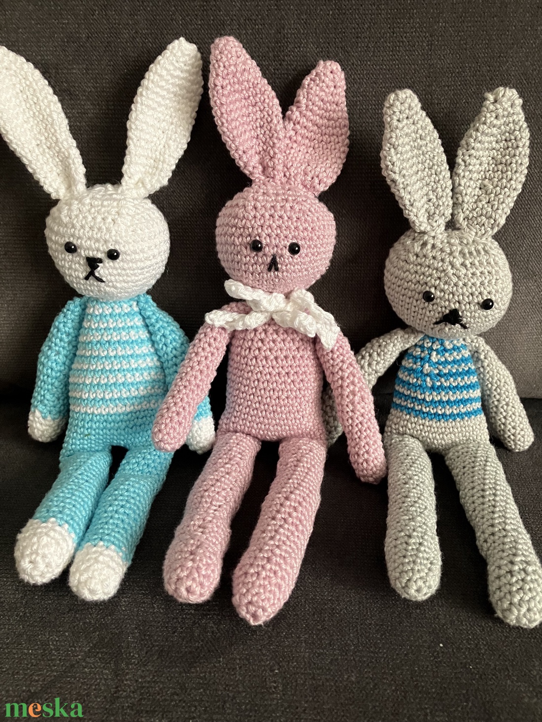 Amigurumi nyuszik - játék & sport - plüssállat & játékfigura - nyuszi - Meska.hu