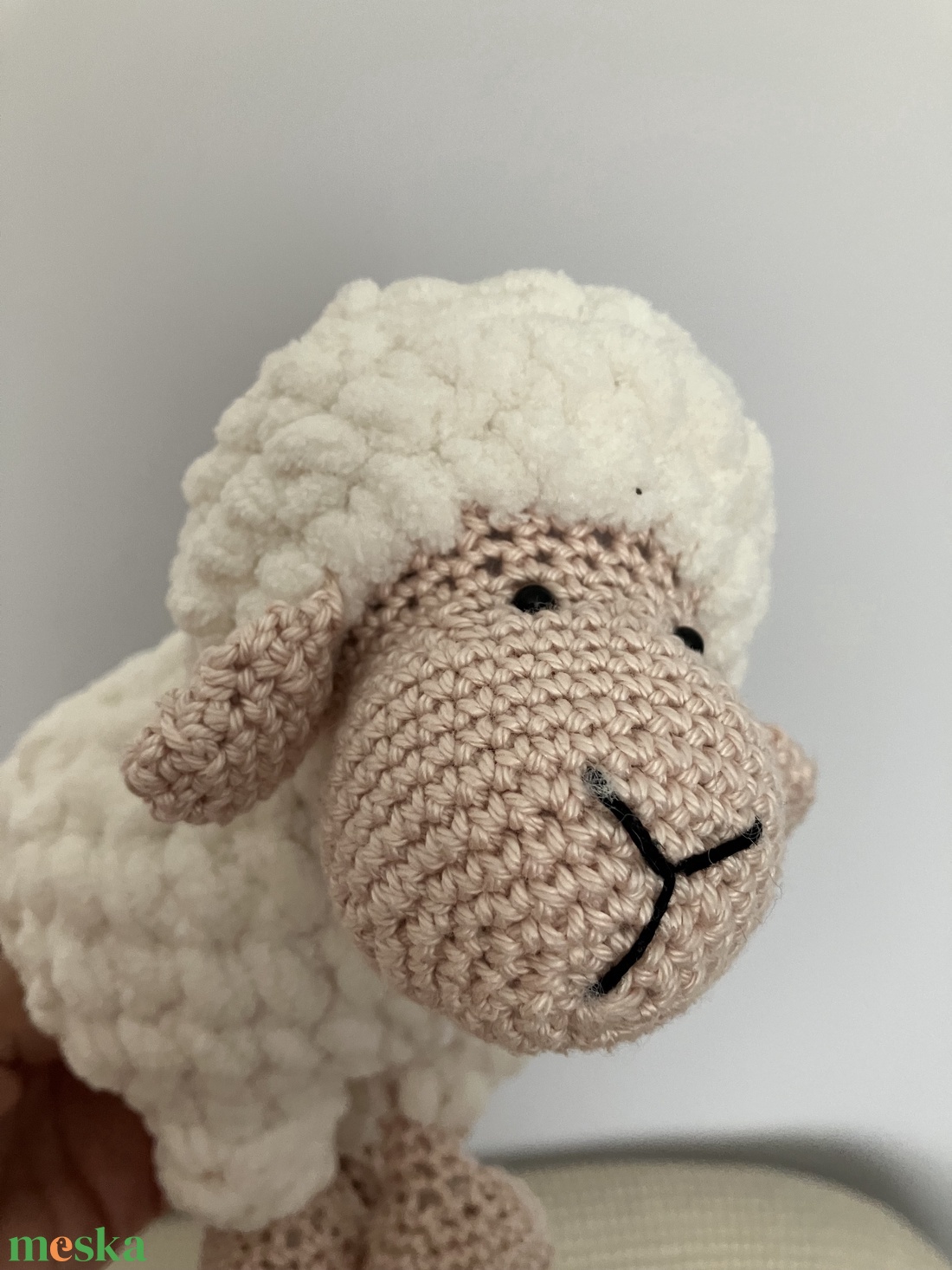 Horgolt bárányka - játék & sport - plüssállat & játékfigura - plüss bárány - Meska.hu