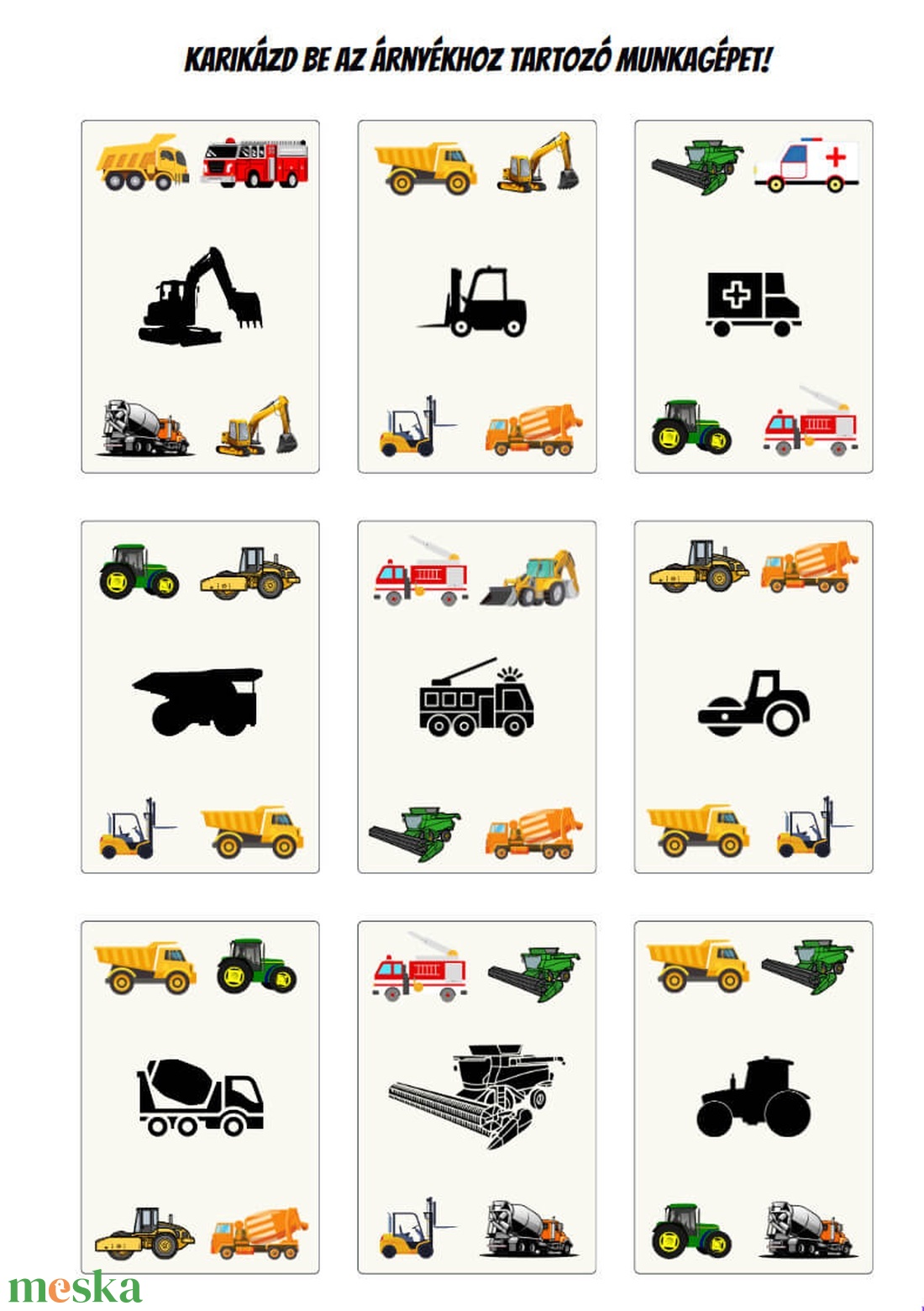 Mókás Munkagépek képregény 1. évad 3. szám - kellékek & szerszámok - könyv, újság - újság - Meska.hu