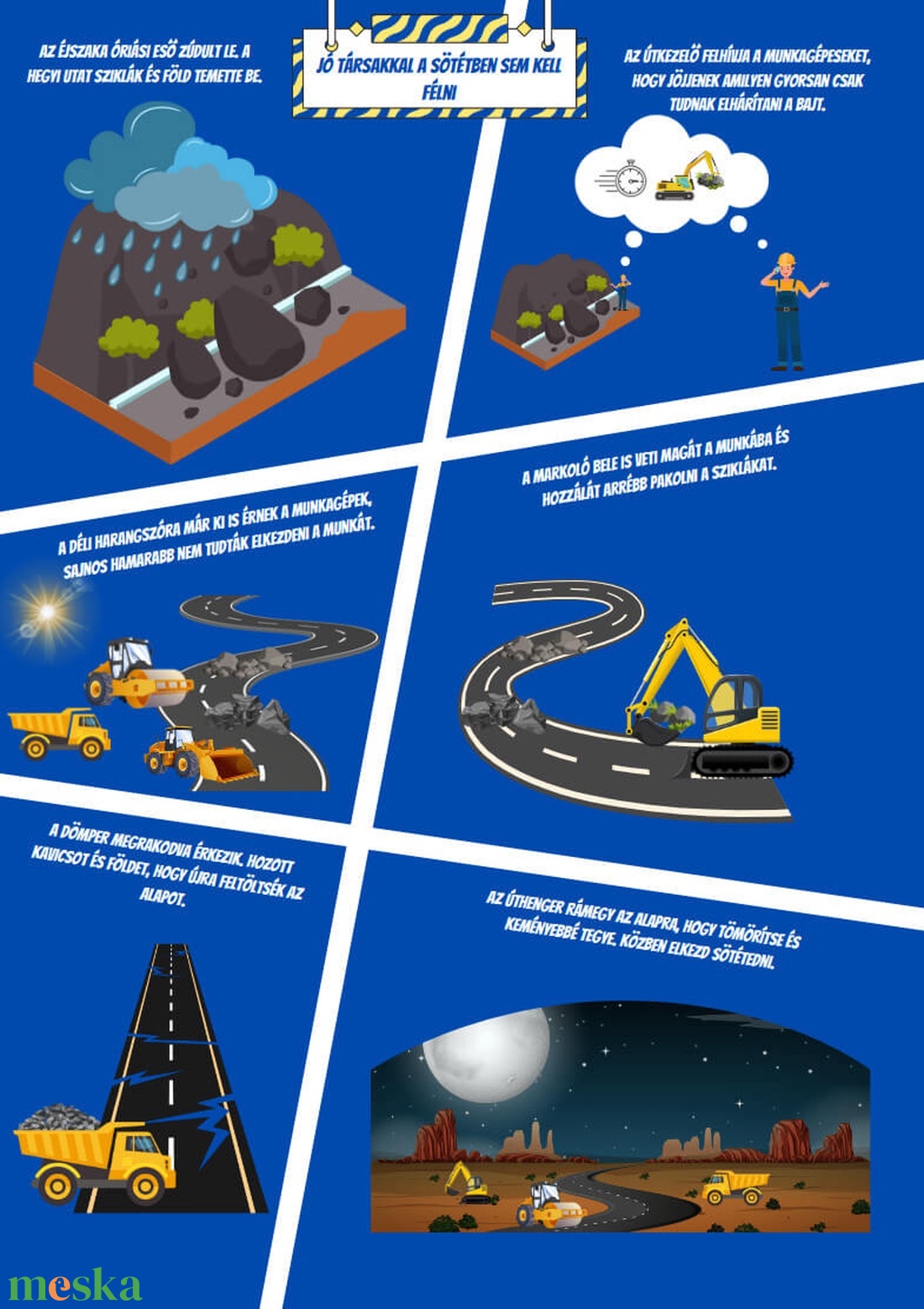 Mókás Munkagépek képregény 1. évad 3. szám - kellékek & szerszámok - könyv, újság - újság - Meska.hu