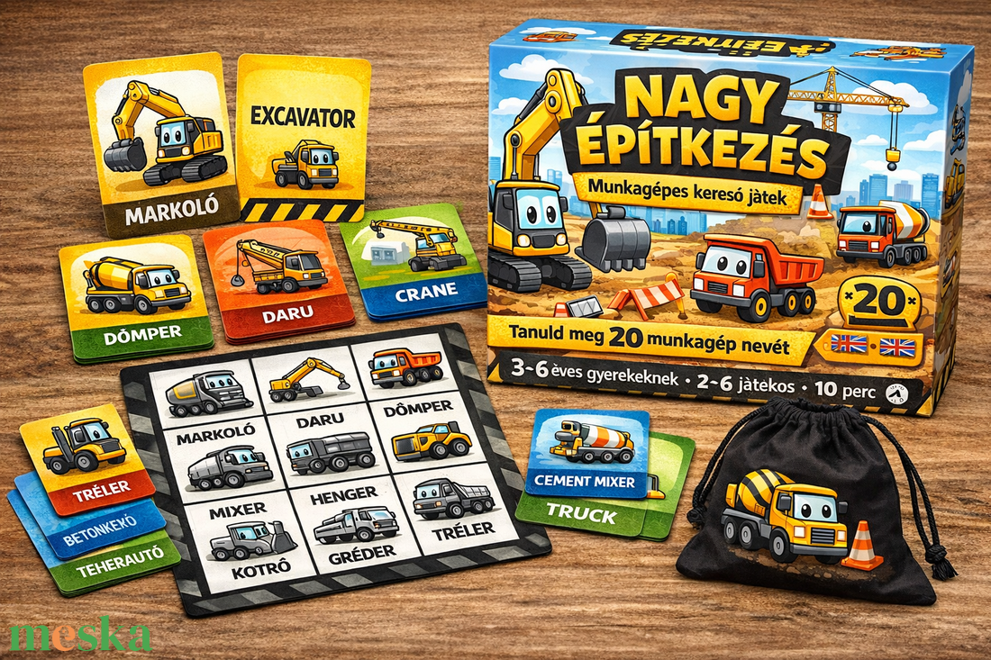  Nagy építkezés - játék & sport - táblajáték és kártyajáték - bingó - Meska.hu