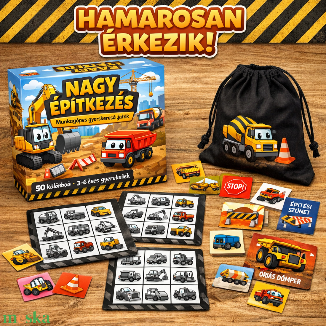  Nagy építkezés - játék & sport - táblajáték és kártyajáték - bingó - Meska.hu