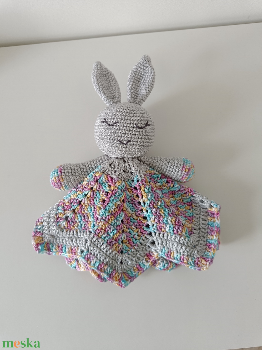 Horgolt nyuszi alvóka - játék & sport - Meska.hu