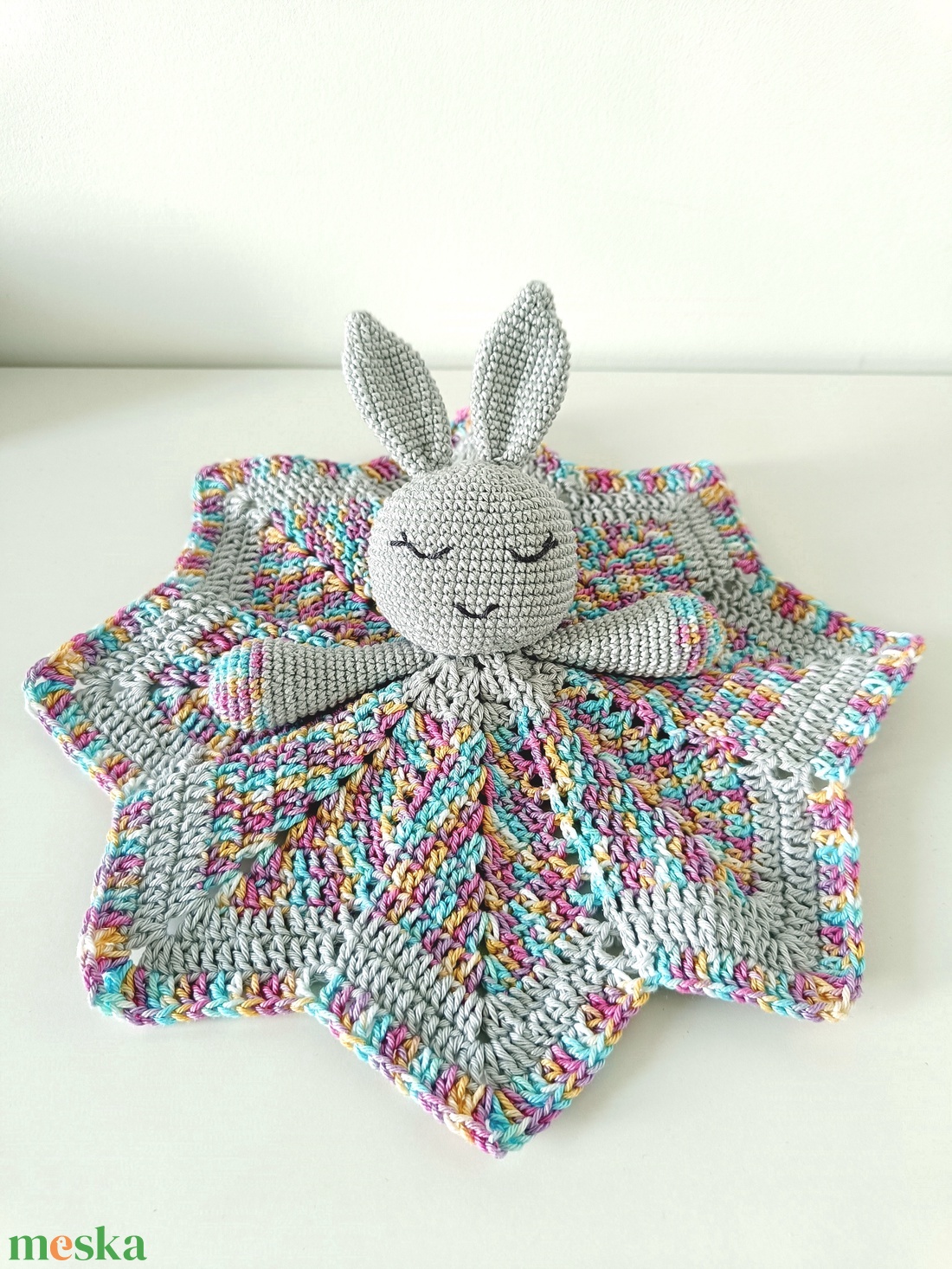 Horgolt nyuszi alvóka - játék & sport - Meska.hu