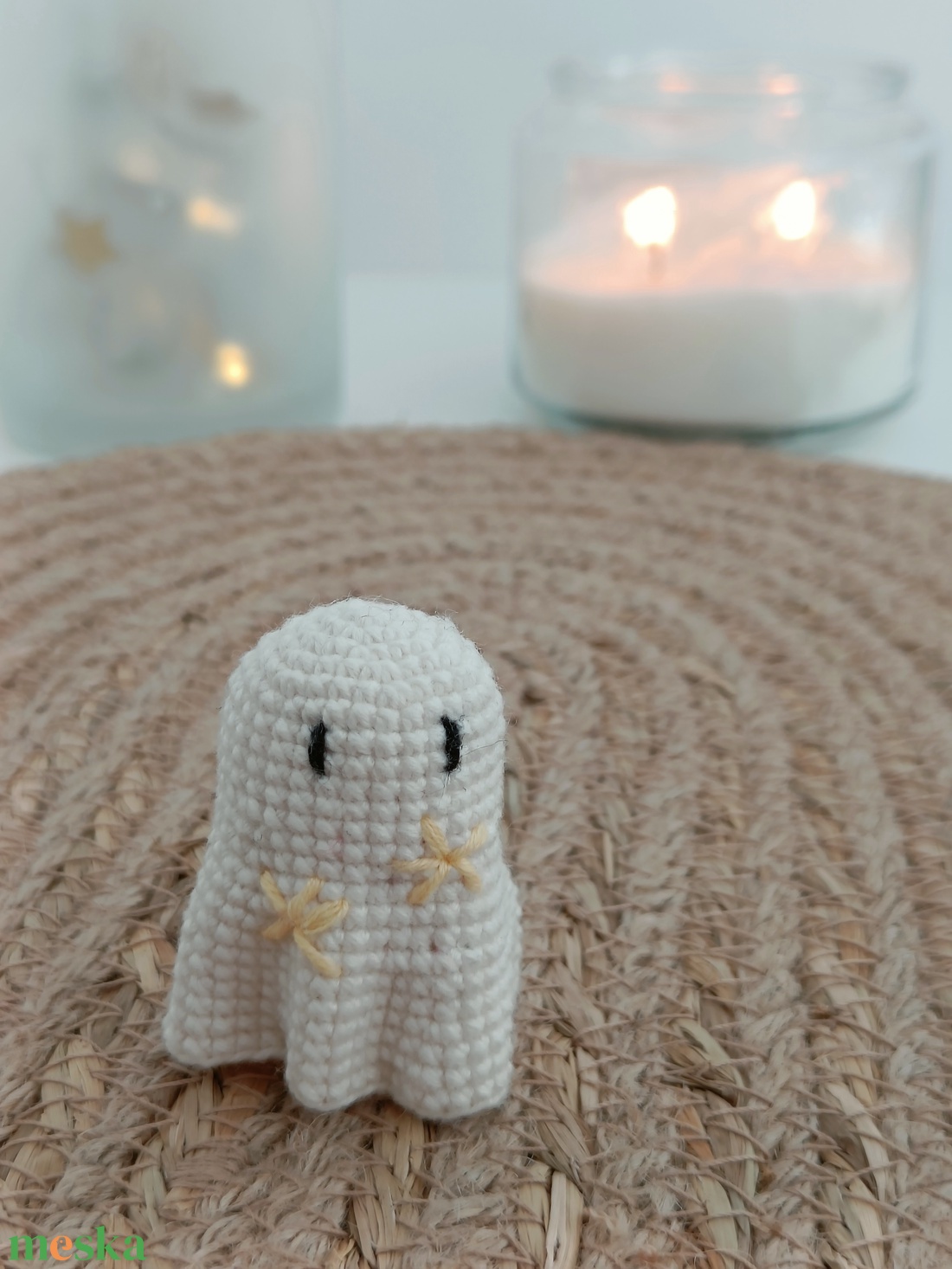 Horgolt mini szellem - otthon & életmód - dekoráció - halloween - halloweeni dekoráció - Meska.hu Horgolt mini szellem - otthon & életmód - dekoráció - halloween - halloweeni dekoráció - Meska.hu