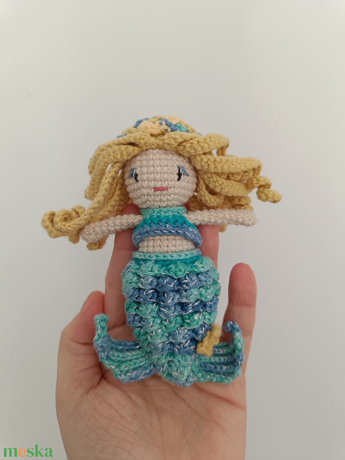 Horgolt öltoztethető Sellő  - játék & sport - plüssállat & játékfigura - teknős - Meska.hu