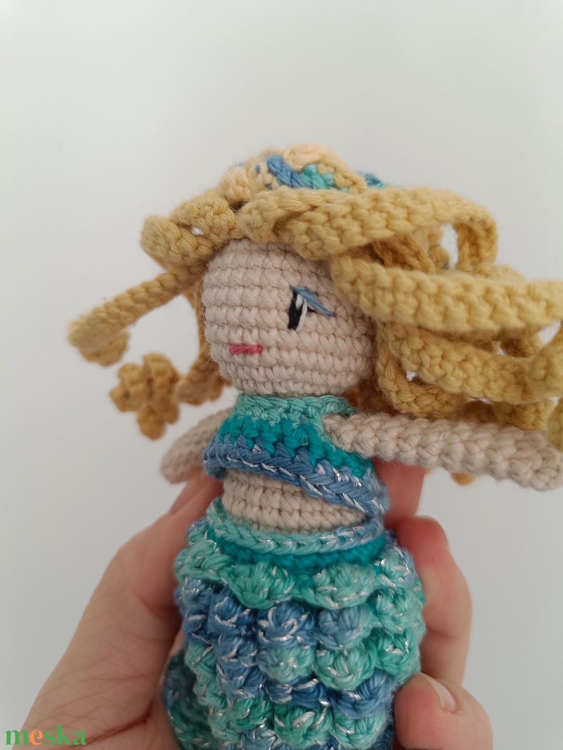 Horgolt öltoztethető Sellő  - játék & sport - plüssállat & játékfigura - teknős - Meska.hu