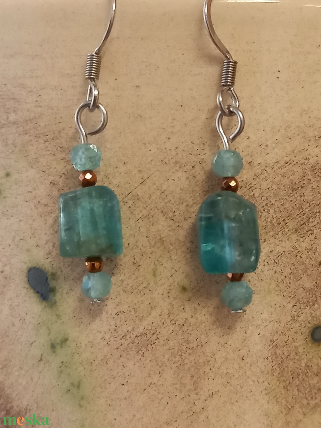 APATIT FÜLBEVALÓ - ékszer - fülbevaló - lógó fülbevaló - Meska.hu