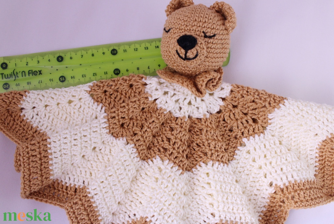 Barnus maci szundikendő, amigurumi - játék & sport - 3 éves kor alattiaknak - alvóka & rongyi - Meska.hu Barnus maci szundikendő, amigurumi - játék & sport - 3 éves kor alattiaknak - alvóka & rongyi - Meska.hu