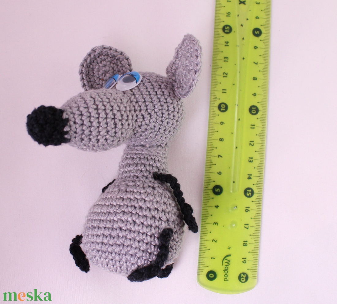 Pocak egér amigurumi - játék & sport - plüssállat & játékfigura - egér - Meska.hu