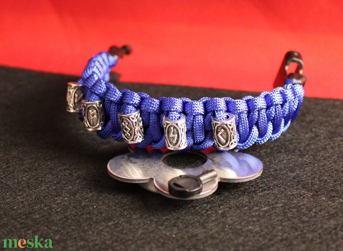 Férfi Cobra állcsont mintás paracord túlélő karkötő - ékszer - karkötő - fonott karkötő - Meska.hu