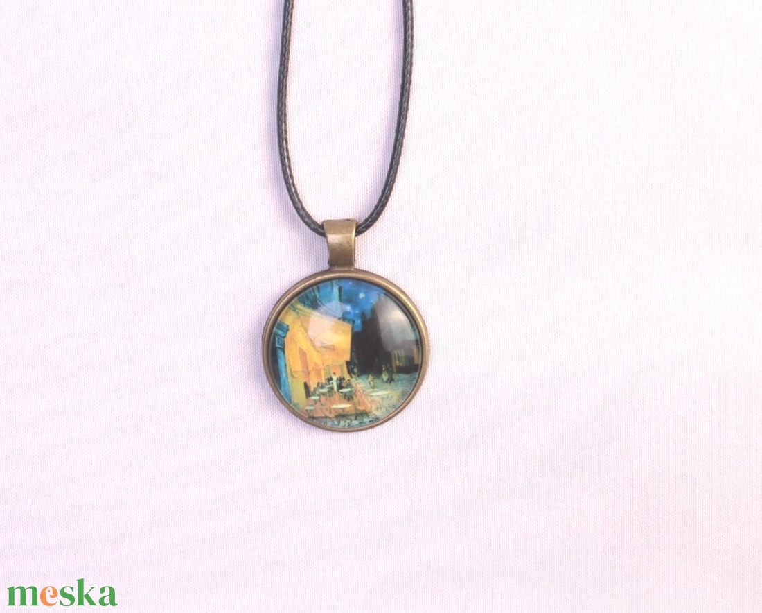 van Gogh Kávéház terasza éjjel - ékszer - nyaklánc - medálos nyaklánc - Meska.hu van Gogh Kávéház terasza éjjel - ékszer - nyaklánc - medálos nyaklánc - Meska.hu
