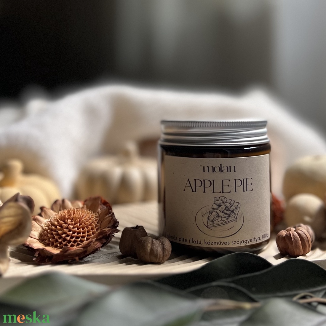 Szójagyertya - Almás pite 100g - otthon & életmód - gyertya, illat, aroma - gyertya - Meska.hu Szójagyertya - Almás pite 100g - otthon & életmód - gyertya, illat, aroma - gyertya - Meska.hu
