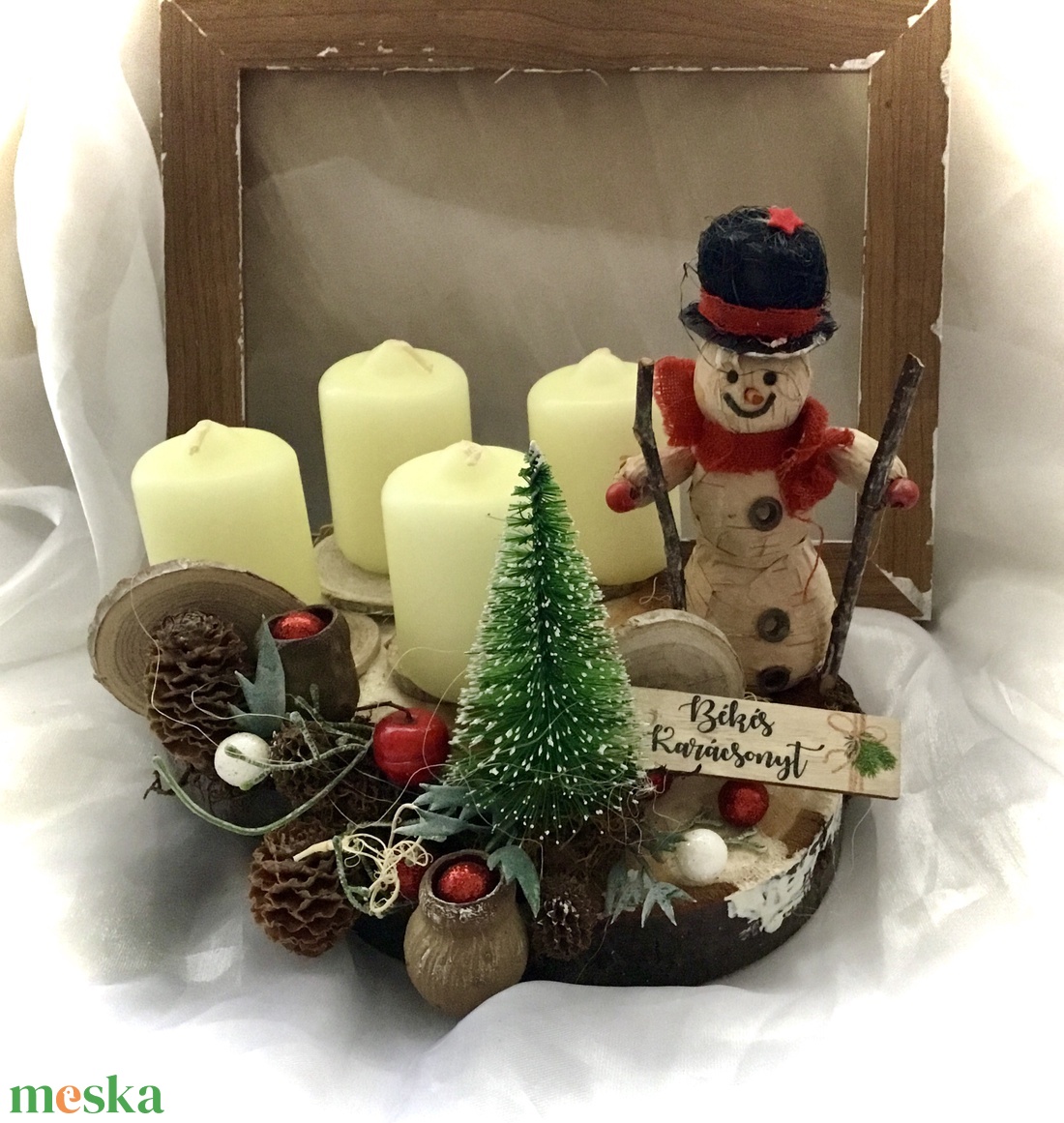 ADVENT HÓEMBERREL-Adventi Dekoráció-Adventi Lakásdísz- - karácsony - adventi díszek - adventi koszorú - Meska.hu ADVENT HÓEMBERREL-Adventi Dekoráció-Adventi Lakásdísz- - karácsony - adventi díszek - adventi koszorú - Meska.hu
