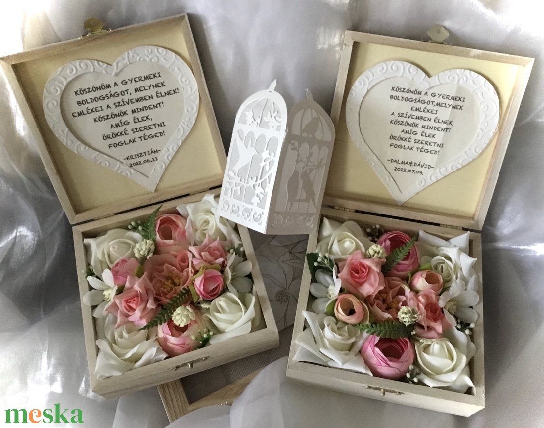 KÖSZÖNÖM ANYA-Esküvői Szülőköszöntő Virágbox-Rózsabox-Fa Virágdoboz-Szett - esküvő - emlék & ajándék - szülőköszöntő ajándék - Meska.hu KÖSZÖNÖM ANYA-Esküvői Szülőköszöntő Virágbox-Rózsabox-Fa Virágdoboz-Szett - esküvő - emlék & ajándék - szülőköszöntő ajándék - Meska.hu