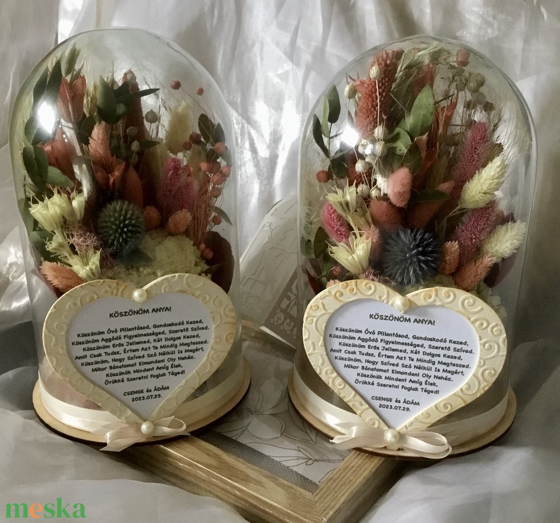 �KÖSZÖNÖM -Esküvői Búra-Édesanya vagy Nagymama Köszöntő Ajándék Esküvőre- - esküvő - emlék & ajándék - szülőköszöntő ajándék - Meska.hu