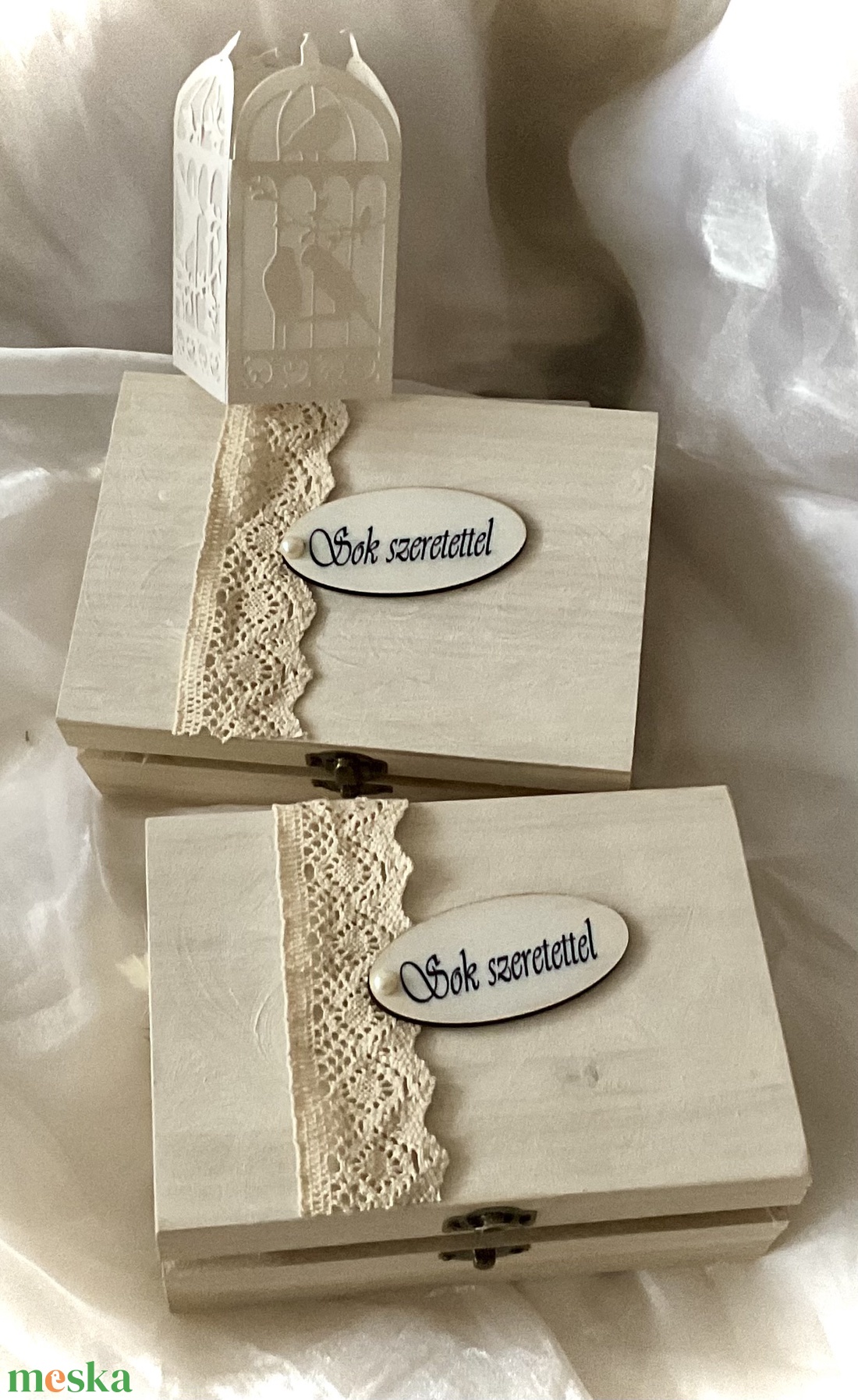 -�KÖSZÖNETTEL-ÉDESANYA-Édesanya Köszöntő-Virág Box-Szett-Szárazvirágokból-Esküvőre - esküvő - emlék & ajándék - szülőköszöntő ajándék - Meska.hu