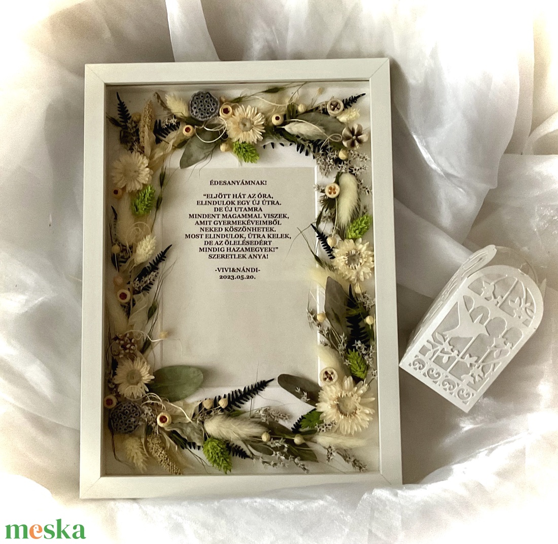 �ÉDESANYA KÖSZÖNÖM-Szülőköszöntő-Édesanya Köszöntő Fali-Kép-Esküvői Ajándék Esküvőre- - esküvő - emlék & ajándék - szülőköszöntő ajándék - Meska.hu