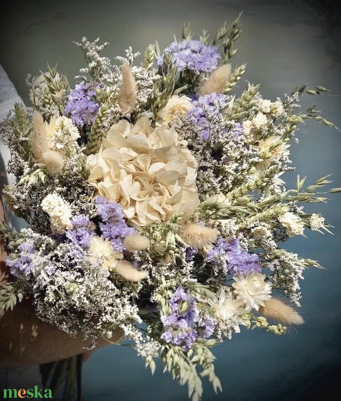 �BOHO-FLOWERS-Menyasszonyi Csokor-Szárazvirág Csokor- - esküvő - menyasszonyi- és dobócsokor - Meska.hu