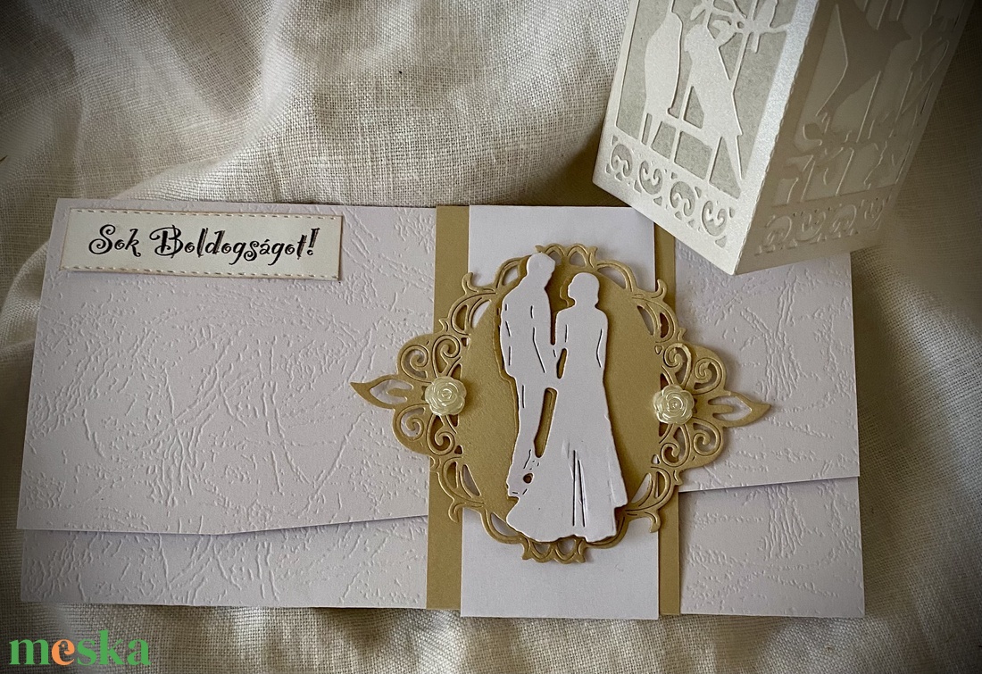WEDDING-Pénzátadó Boríték Esküvőre- - esküvő - emlék & ajándék - nászajándék - pénzátadó boríték, kártya - Meska.hu