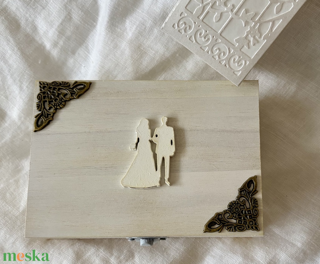 �WEDDING-LUCK BOX-Esküvői Pénzátadó Fadobozka+Sorsjegy-Nászajándék- - esküvő - nászajándék - esküvői pénzátadó doboz - Meska.hu